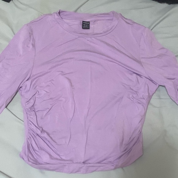 SHEIN Essnce Women’s Solid Color Cropped T-Shirt - Picture 1 of 1